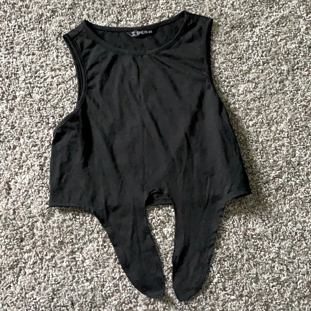 SHEIN tie crop top
